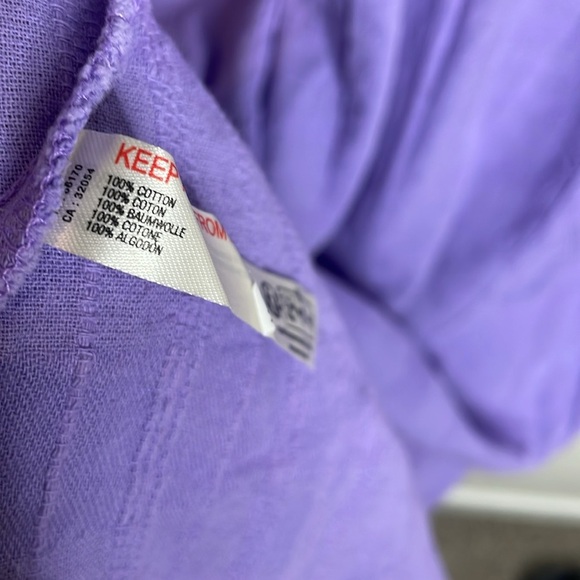 Free People | Women’s New in Town Midi Button Down Dress in Moonberry Size L NWT - Picture 7 of 7